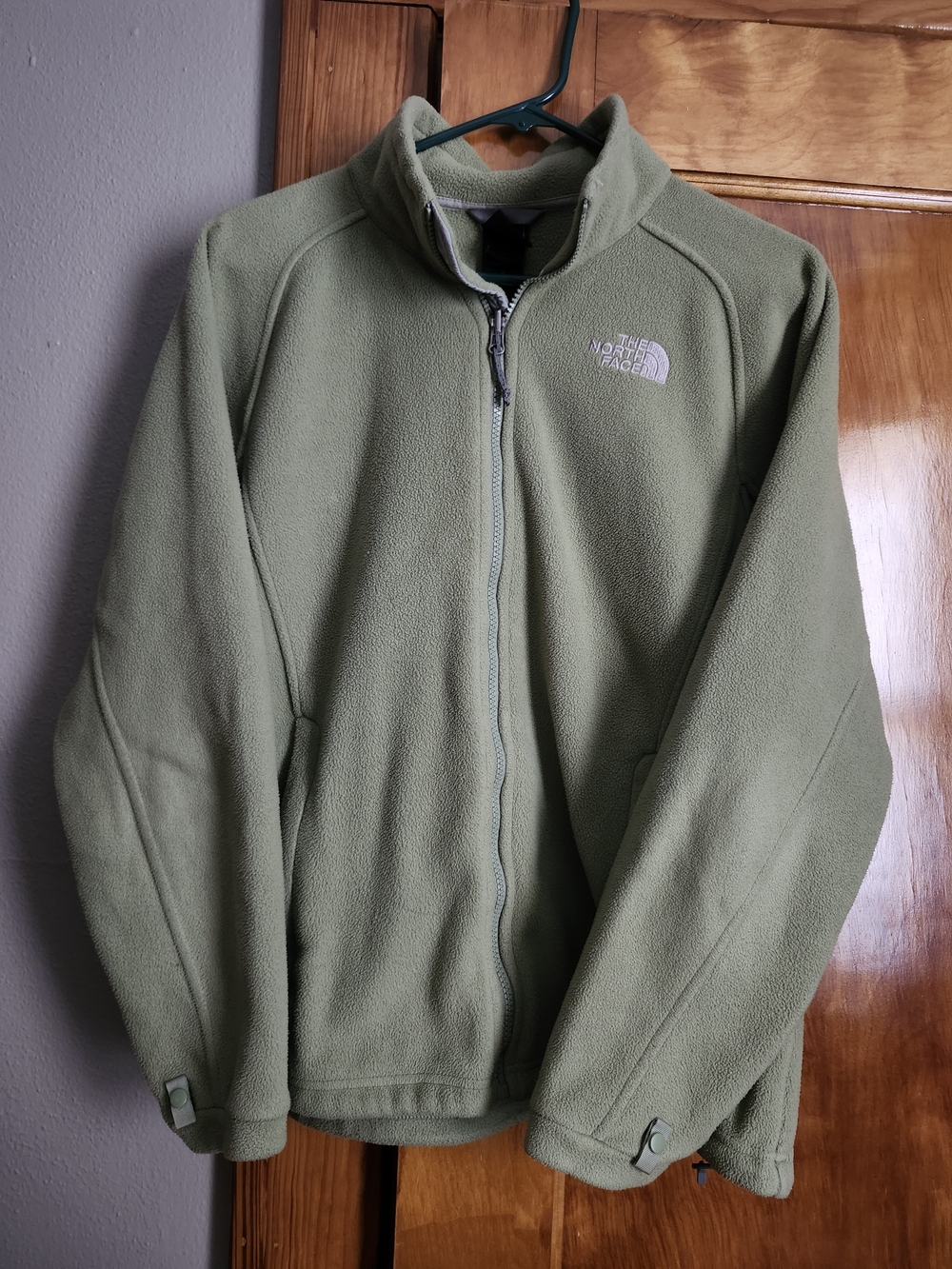 The North Face Olive Green Full-Zip Fleece Jacket
